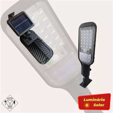 Luminária Solar Pública Poste Rua Led 200w Extra Forte Parcelamento