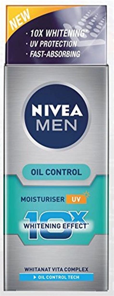 Nivea Men Oil Control Moisturiser 10X Whitening 50ml Free Shipping