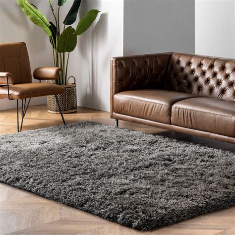 Luxe Shag Rug | Steel Rugs | Free Shipping