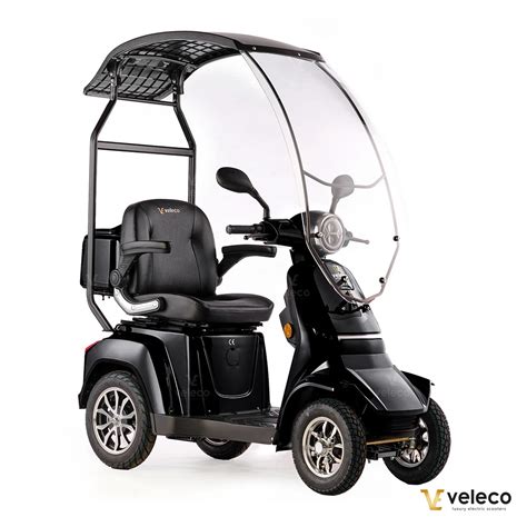 Veleco Gravis W Mobility Scooter W Roof Windshield Velobike