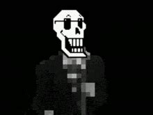 Pixel Skeleton Dancing Groovin Pixel Animation Pixel Skeleton