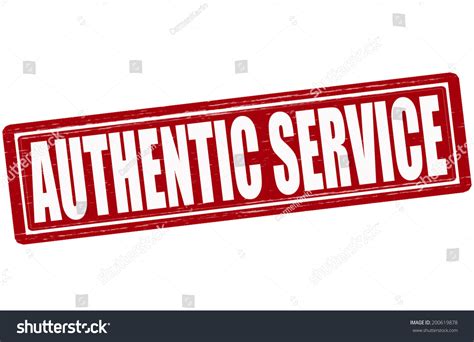 Stamp Text Authentic Service Insidevector Illustration Stock Vector