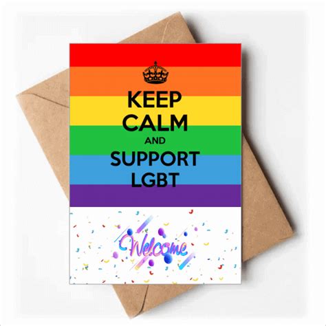 Transgender Bisexuals Flag Lgbt Welcome Back Greeting Cards Envelopes Blank