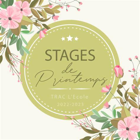 Stages De Printemps TRAC L Ecole Toulouse