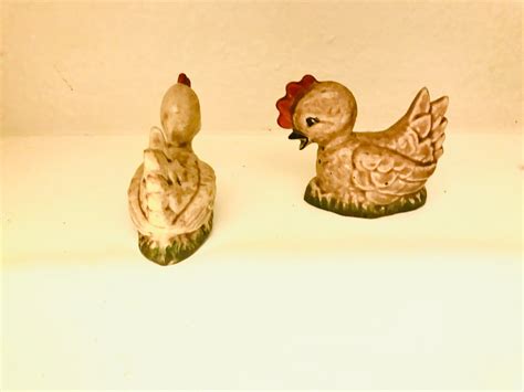 Vintage Ceramic Chickens Etsy