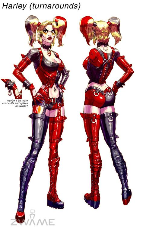 Toyriffic Harley Qwednesday Arkham City Harley Quinn Concept Art