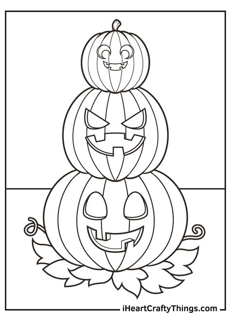 Jack O Lantern Coloring Pages Updated 2021