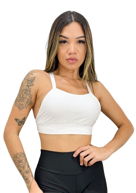 Top Cropped Academia Fitness Forro Cores QQISSO MODAS