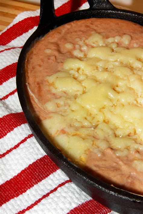 For The Love Of Food Restaurant Style Cheesy Refried Beans