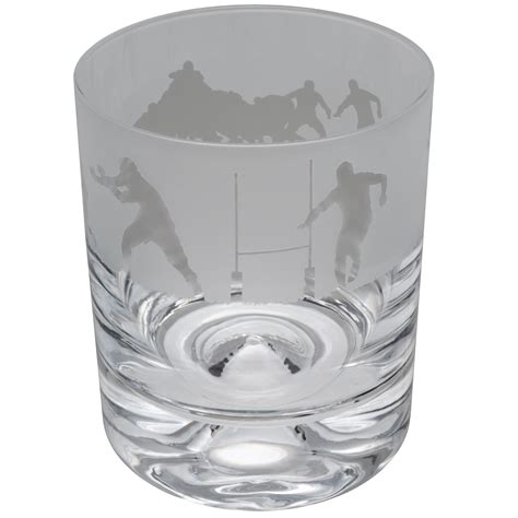 Animo Glass Whiskey Tumbler Rugby Scene Ts Direct 2 U