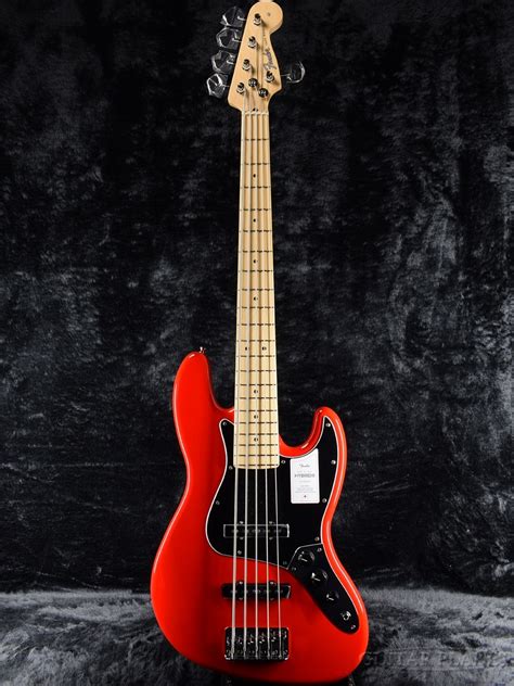 Fender Made In Japan Hybrid Ii Jazz Bass V Modena Red Maple 【ローン金利0