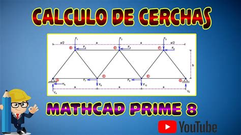 Calculo De Cercha En Mathcad 12 Youtube