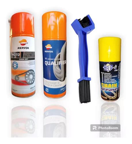 Kit Mantencion De Cadenas Repsol Mini Lubricante De Cadena Cuotas