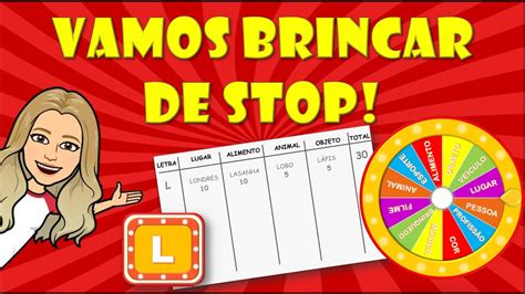 Jogo De Stop Para Imprimir