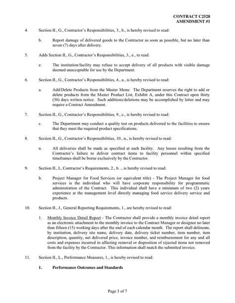 Contract Amendment In Word And Pdf Formats Page 3 Of 7