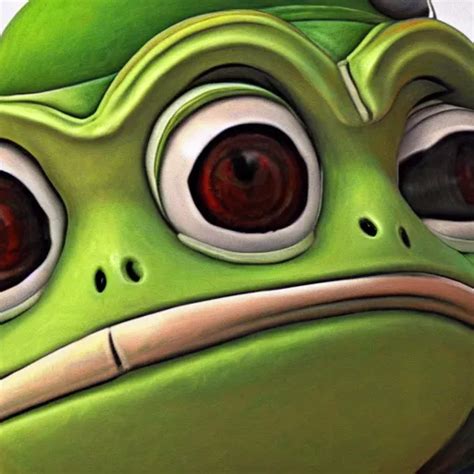 Ultra Detailed Highly Realistic Pepe The Frog Stable Diffusion