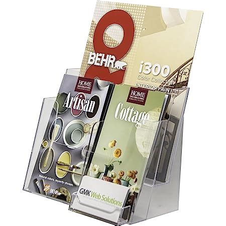 Amazon Clear Ad Acrylic Slatwall Brochure Holder Tier