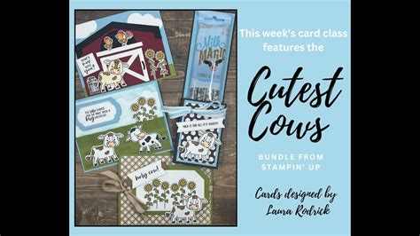 The Cutest Cows Bundle From Stampin Up Is So Cute We Re Crafting