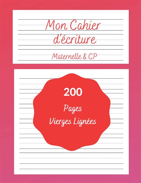 Buy Mon Cahier d Ecriture Maternelle CP J apprends à écrire Cahier