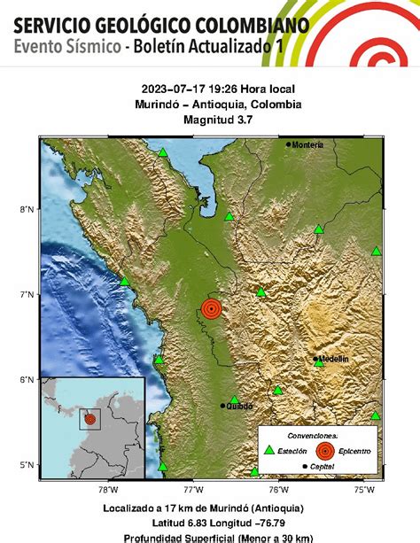 Servicio Geol Gico Colombiano On Twitter Sismoscolombiasgc Evento