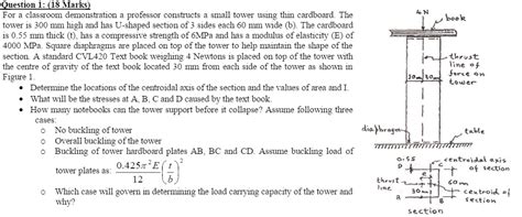 Solved For A Classroom Demonstration A Professor Constructs