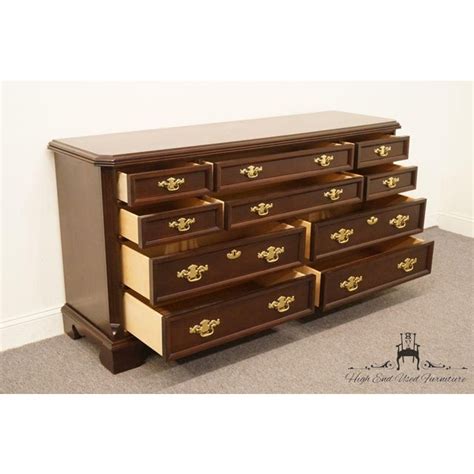 Bassett Furniture Eden House Collection Cherry Double Dresser Chairish