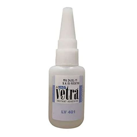 Ethyl Cyanoacrylate Lv 401 Astral Vetra Instant Adhesives 20gm Box At