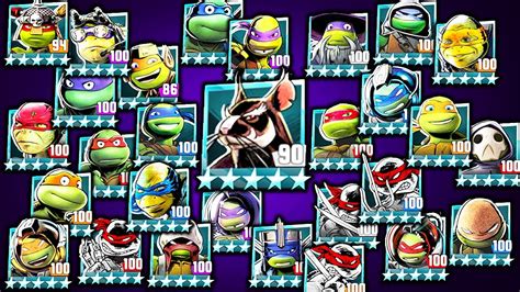 Teenage Mutant Ninja Turtles Legends Roster