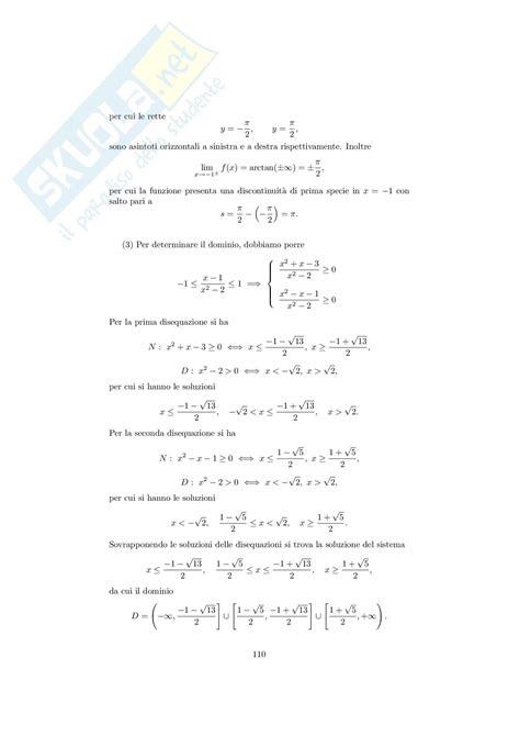 Analisi Matematica Note Ed Esercizi Svolti Sui Limiti Di Funzioni