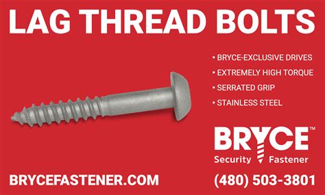 Bryce Security Lag Bolts And Screws