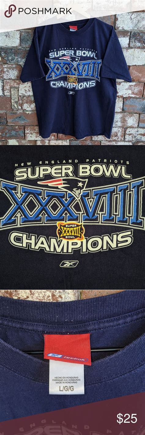 Super Bowl XXXVIII New England Patriots t-shirt | New england patriots ...