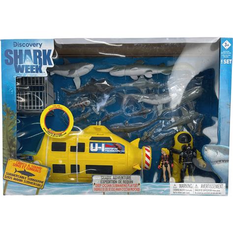 Discovery Shark Week Deep Ocean Submarine PlaySet Light And Sound