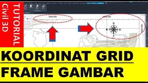 Cara Membuat Koordinat Grid Di Frame Gambar Civil 3D YouTube