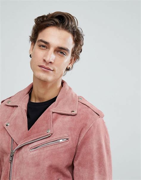 Pink Biker Jacket Suede Sale Online Bellvalefarms