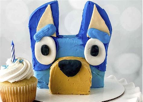 Intentó recrear un pastel de la serie Bluey pero el resultado no fue