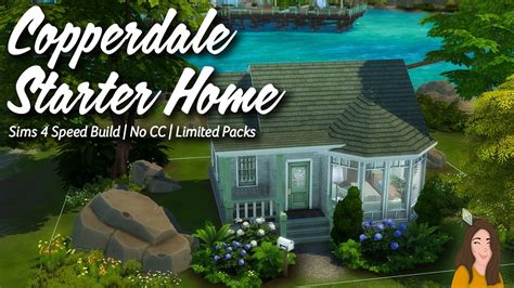 Copperdale Starter The Sims 4 Speed Build No Cc Limited Packs