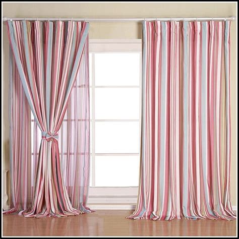 White And Pink Striped Curtains - Curtains : Home Design Ideas # ...