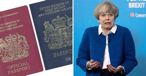 Theresa May Aide Says £500 Million Blue Passport Cost Claim Is Fake