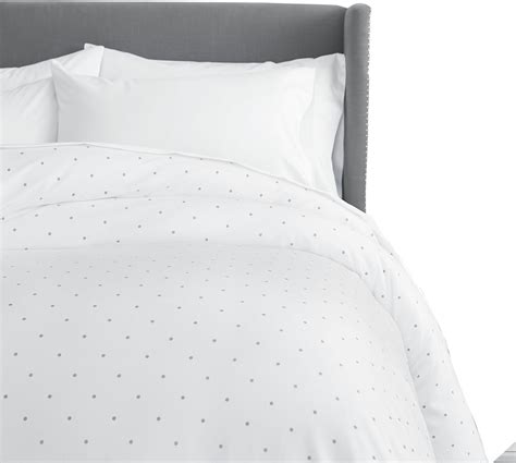 Pinzon 170 Gram Flannel Cotton Duvet Cover Twin Grey Dot Amazon Ca