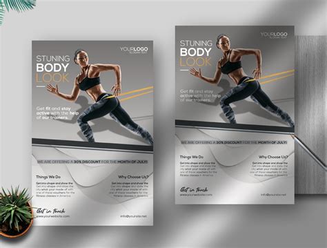 Free Creative Fitness Flyer PSD Template » PixelFlyers