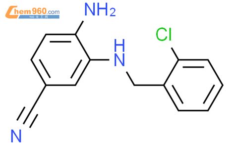 193013 33 1 Benzonitrile 4 amino 3 2 chlorophenyl methyl amino 化学式