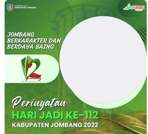 6 Twibbon Hari Jadi Jombang 2022 Bingkai Foto Berdesain Kreatif Untuk