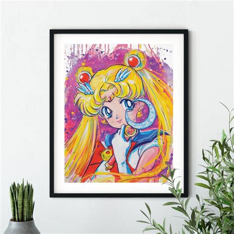 Sailor Moon Art Print Etsy