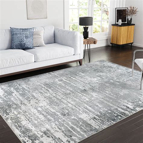 Art Tuft Washable Rug Anti Slip Backing Abstract X Rug Stain