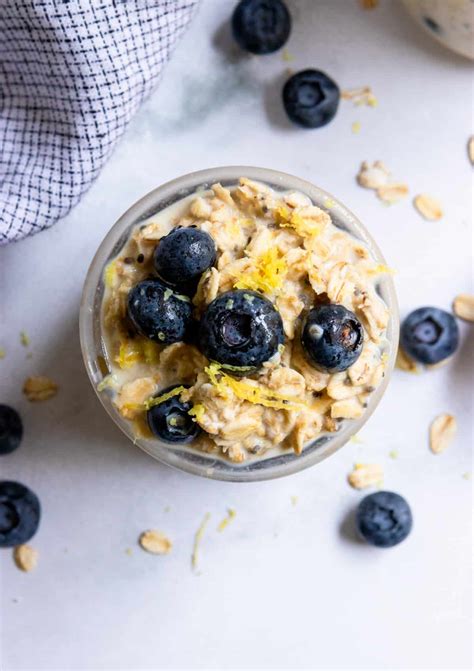 Blueberry Lemon Overnight Oats Lemons Zest