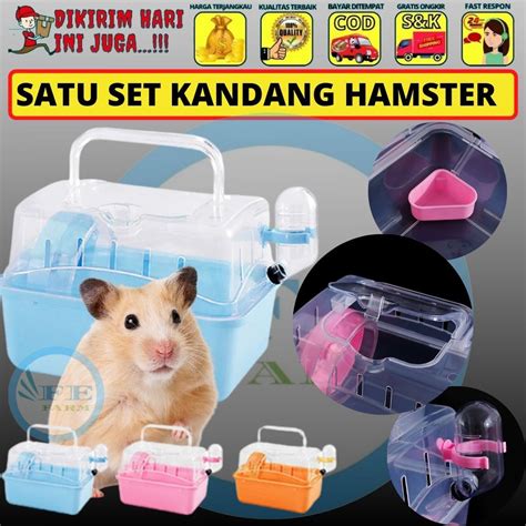 Jual Kandang Hamster Satu Set Shopee Indonesia