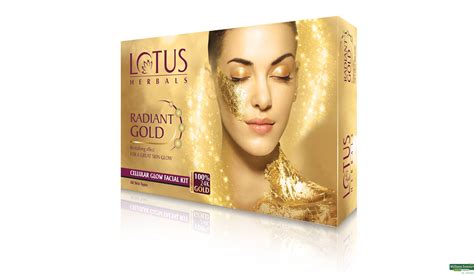 Buy Lotus Herbals Radiant Gold Cellular Glow Facial Kit 1 Piece Online