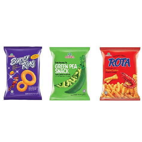 Oriental Snack G Super Ring Green Pea Rota Prawn Shopee Malaysia