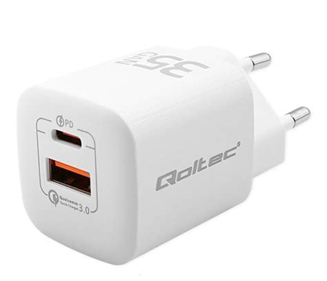 Qoltec Adowarka Gan Ultra W Usb C Pd Usb Qc Adowarki Do