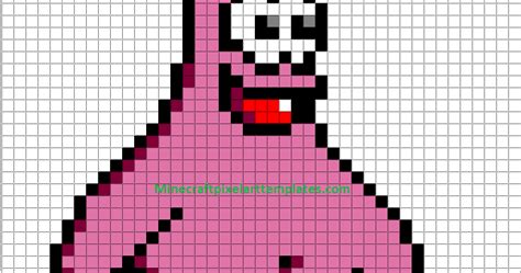 Minecraft Pixel Art Templates: Patrick (spongeBob)